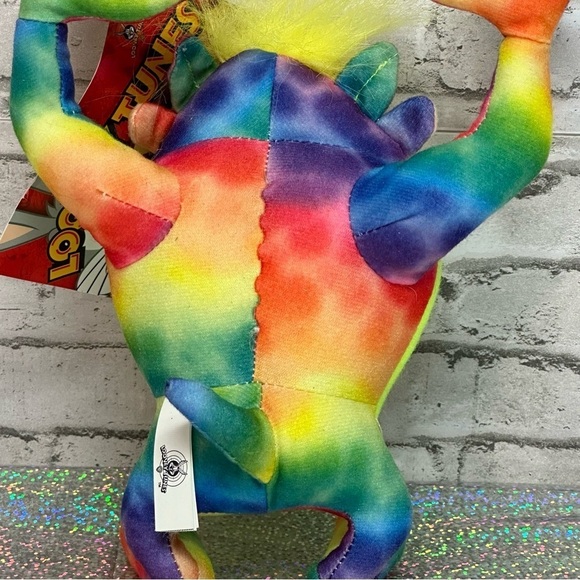 WB Looney Tunes TAZ Plush Rainbow Tie Die Tasmanian Devil Stuffed Animal *RARE* - Picture 9 of 16